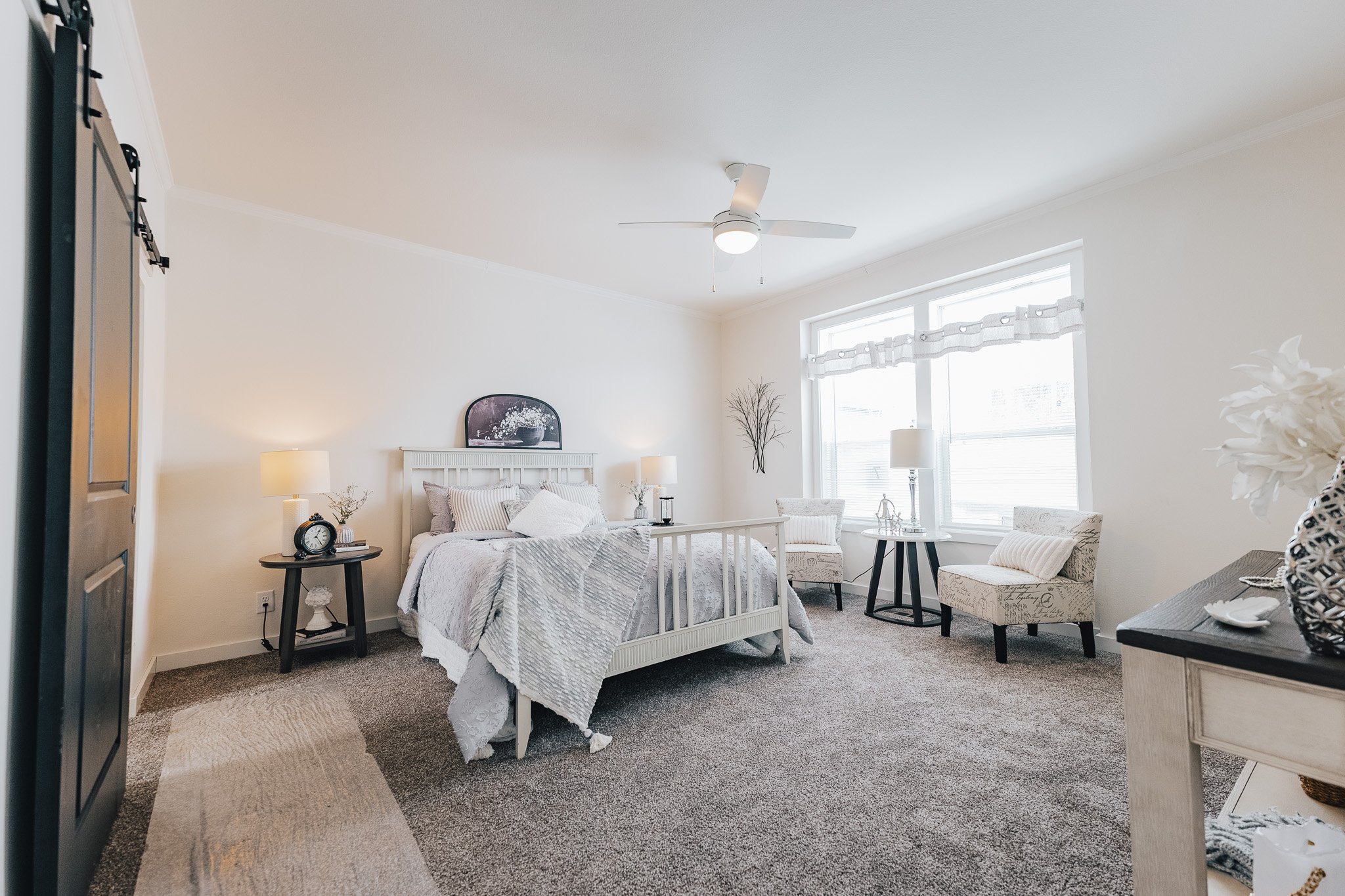 master bedrooom photo with bed and other bedroom furniture.