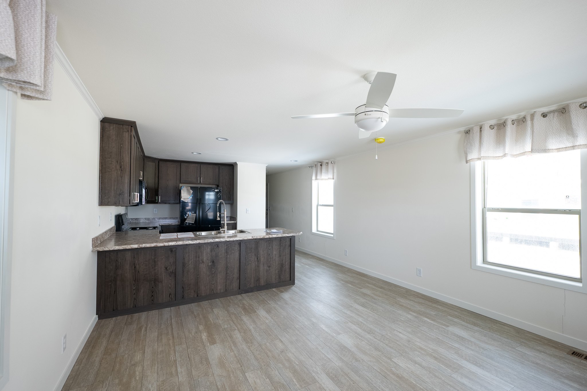 inside the schult cavco single westlake singlewide kitchen photo 