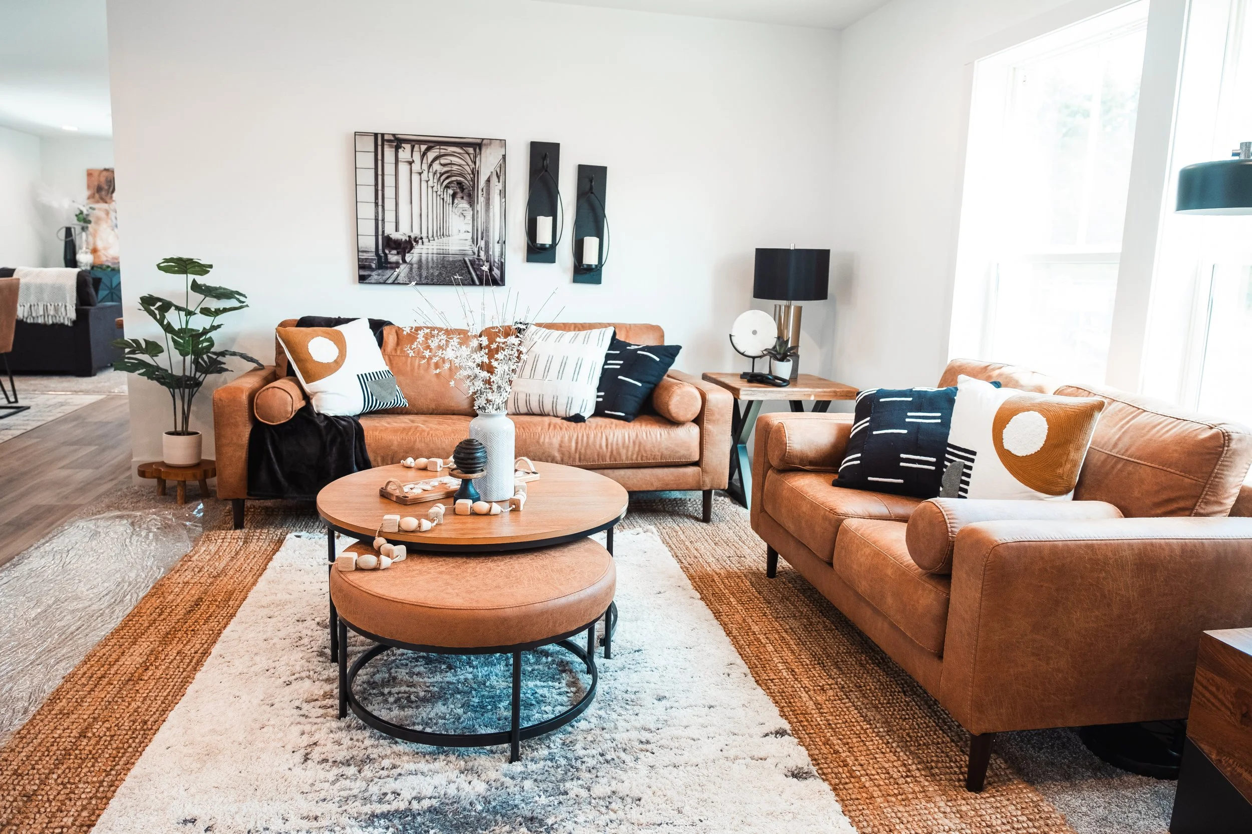 livingroom photo with light brown couches in the schult tempo my girl manufactured home 