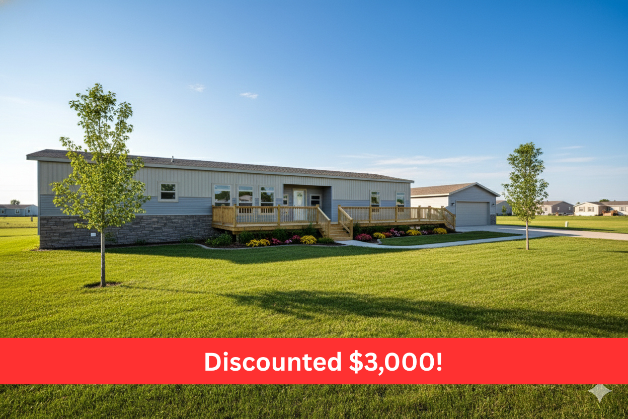 Photo of manufactured Home that is discounted $3,000 dollars in Rapid City South Dakota