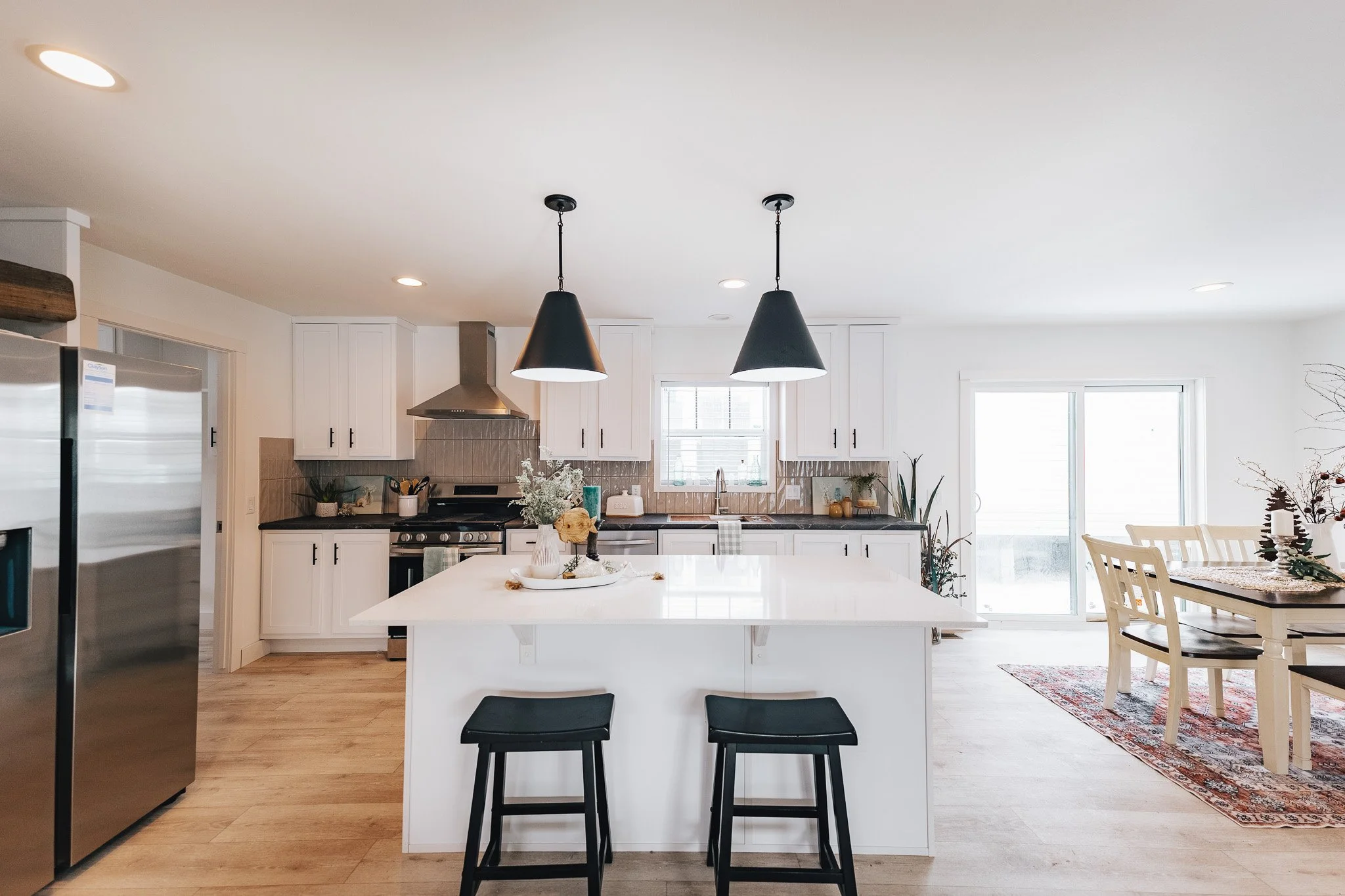 interior photo of the schult 2022-1 kitchen with white island photo 