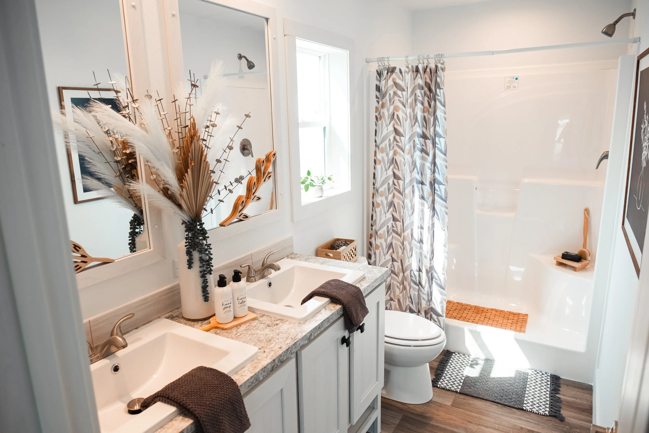 master bathroom with duel vanity in schult tempo my girl 