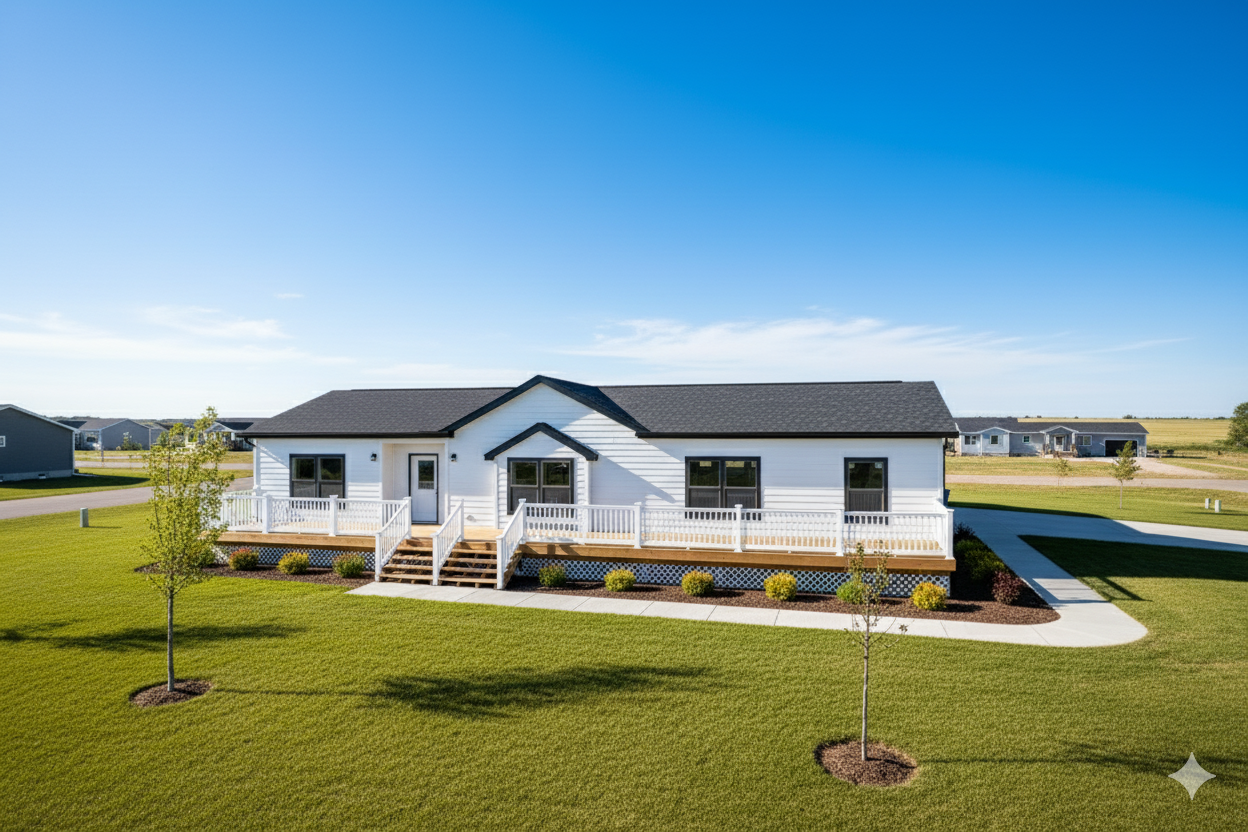 schult legend 66 manufactured home in residental neighborhood