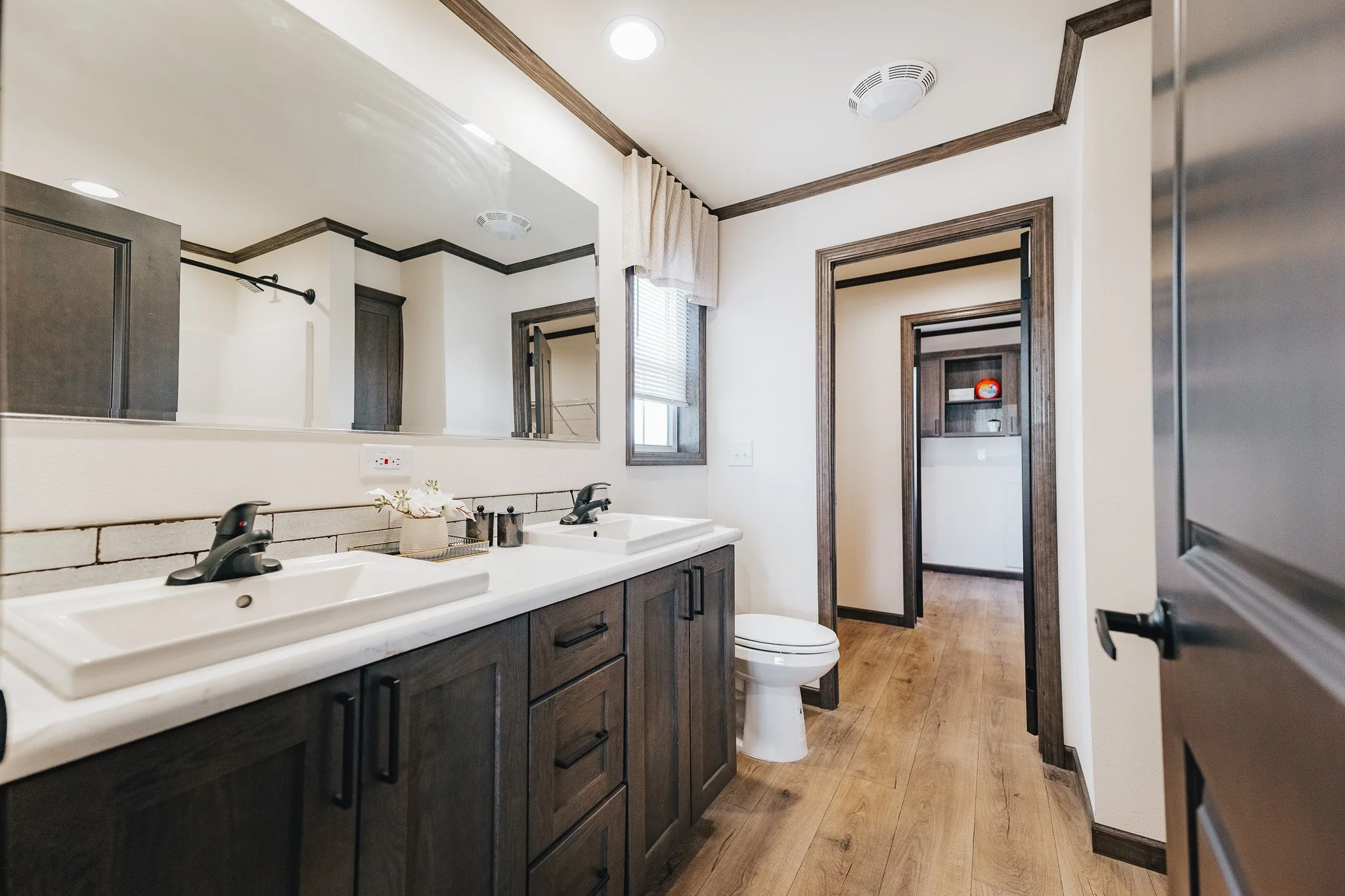 Master Bathroom photo with duel vanity in the Cavco Westlake Ranch manufactured home floor plan