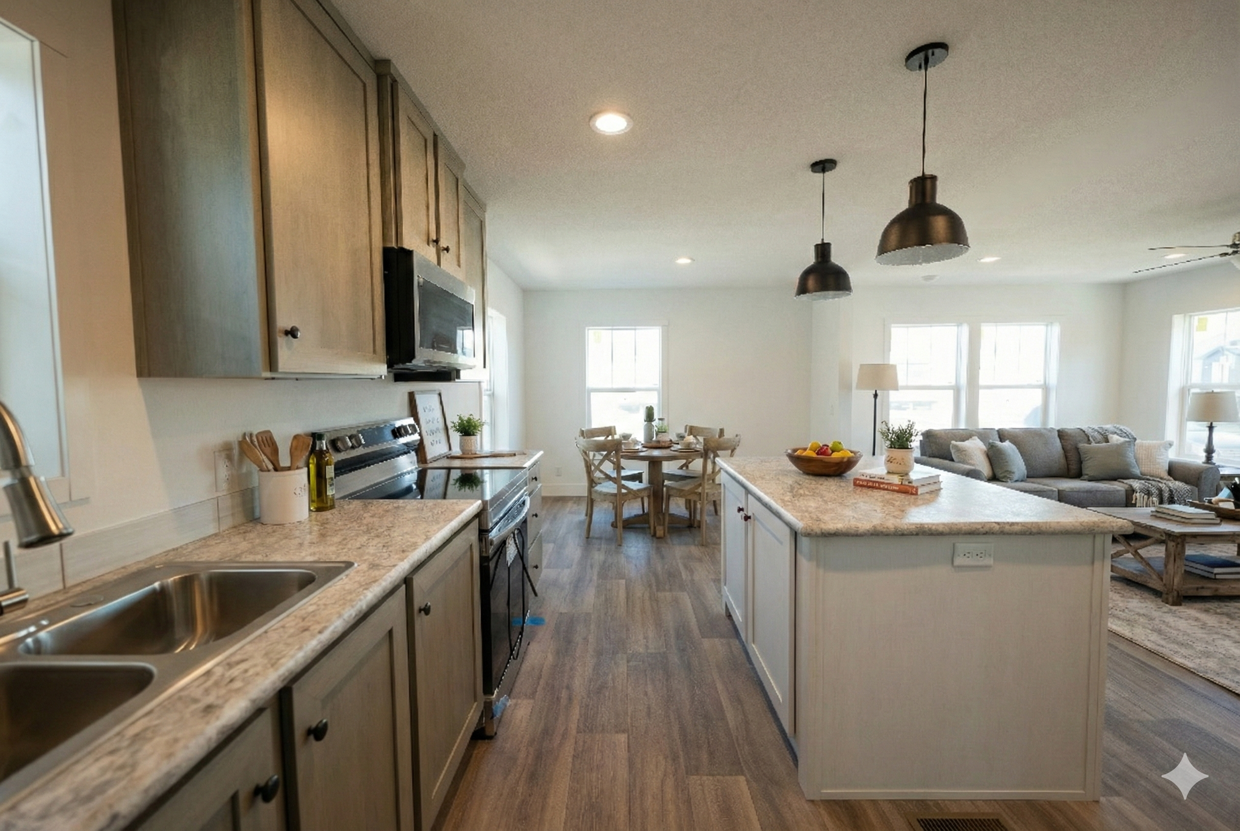 kitchen to dinning room photo tempo three little birds manufactured home jamestown north dakota