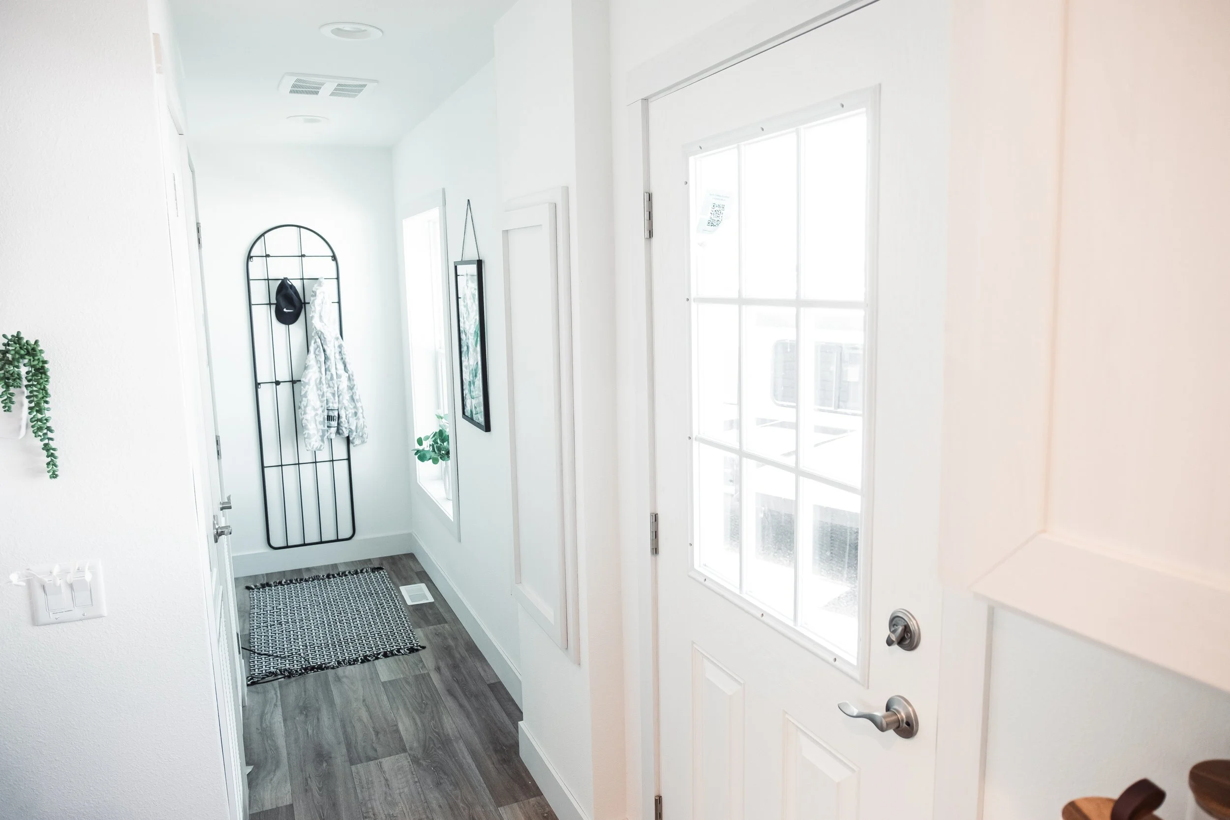 back door and laundry room 