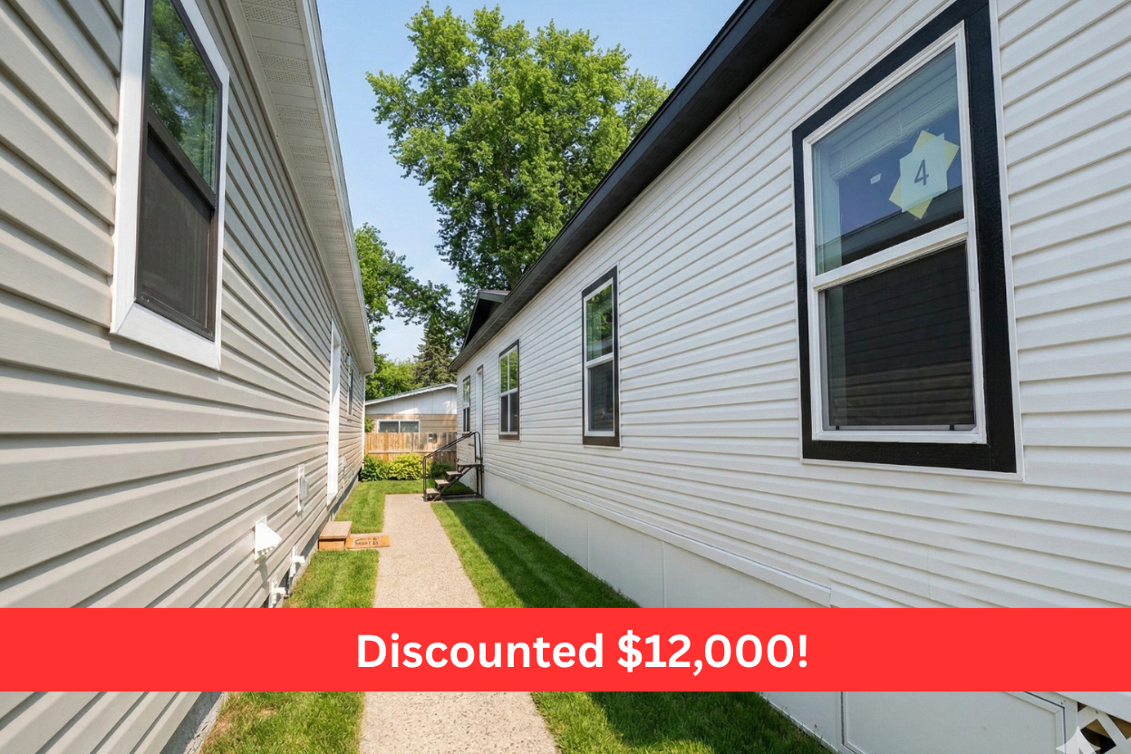 exterior photo of discounted manufactured home 