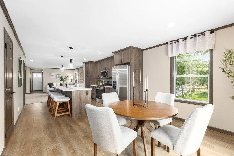 cavco westlake manufactured home photo of diningroom into kitchen view 