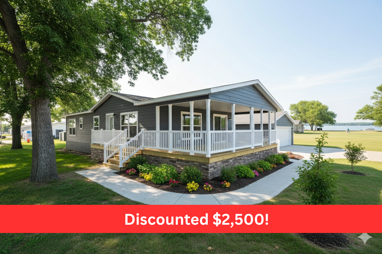 Photo of discounted manufactured home legend 76 for 2,500 discount located in minot north dakota 