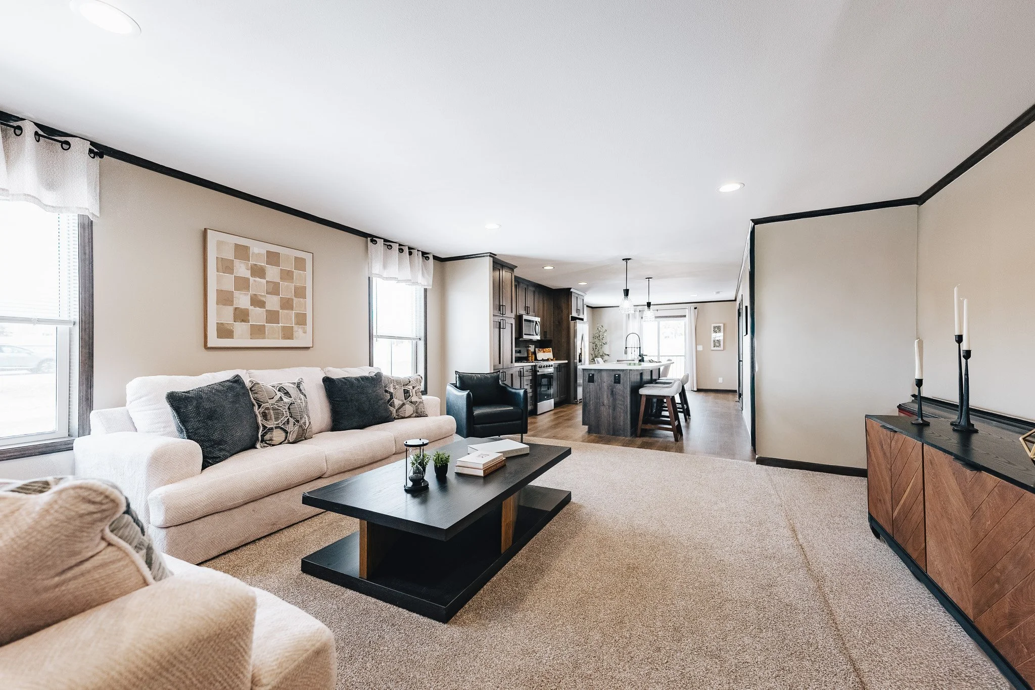 livingroom photo inside the westalke ranch manufactured home 