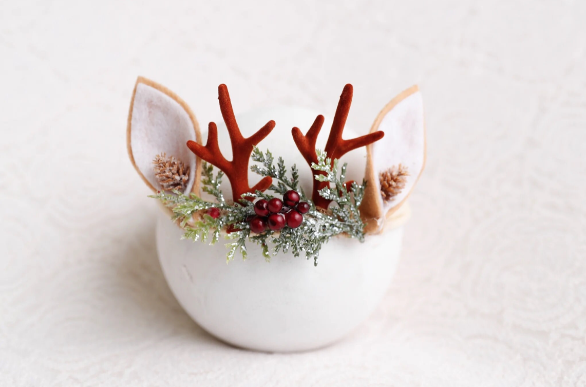 Dasher Reindeer headband