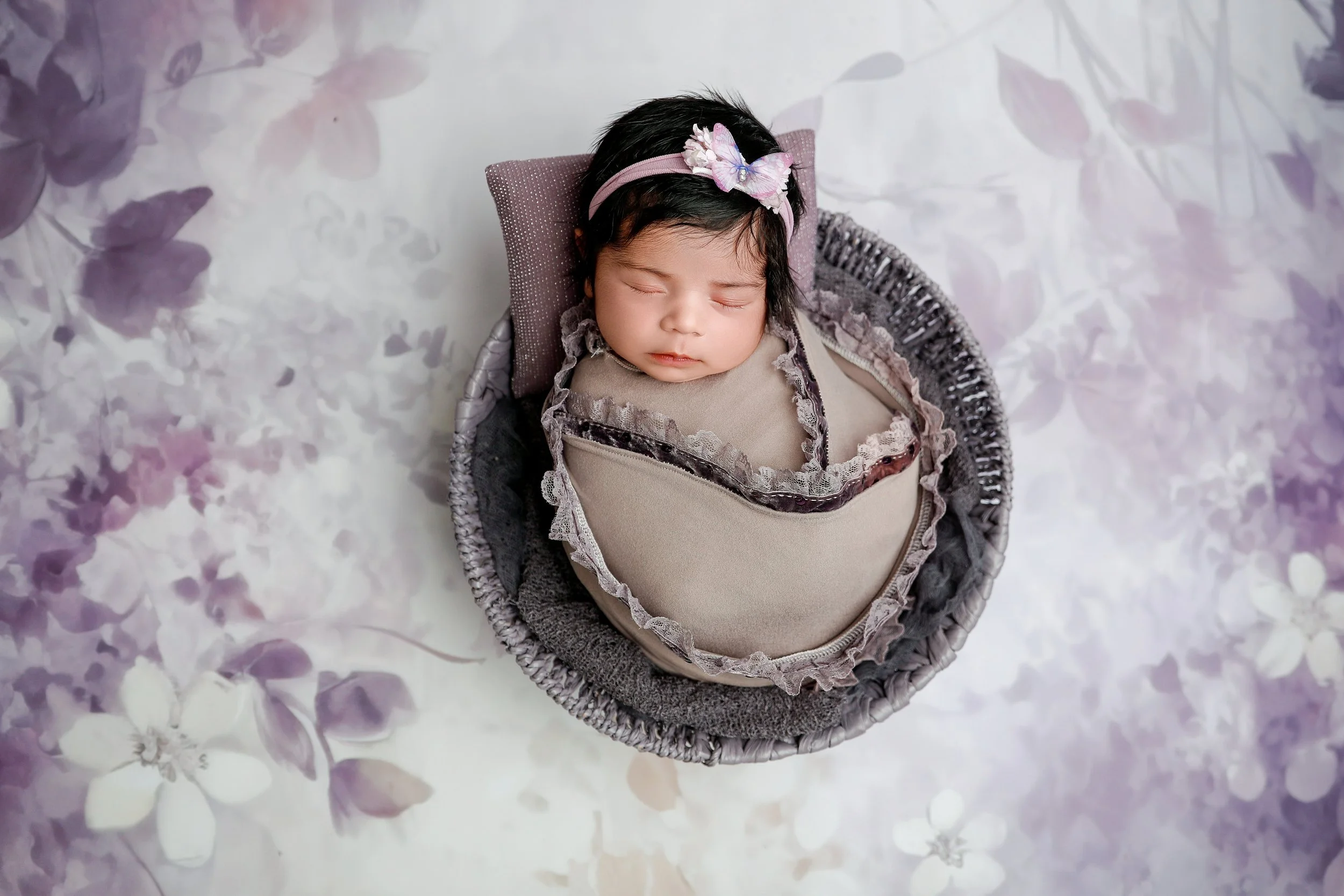 Lilac floral headband
