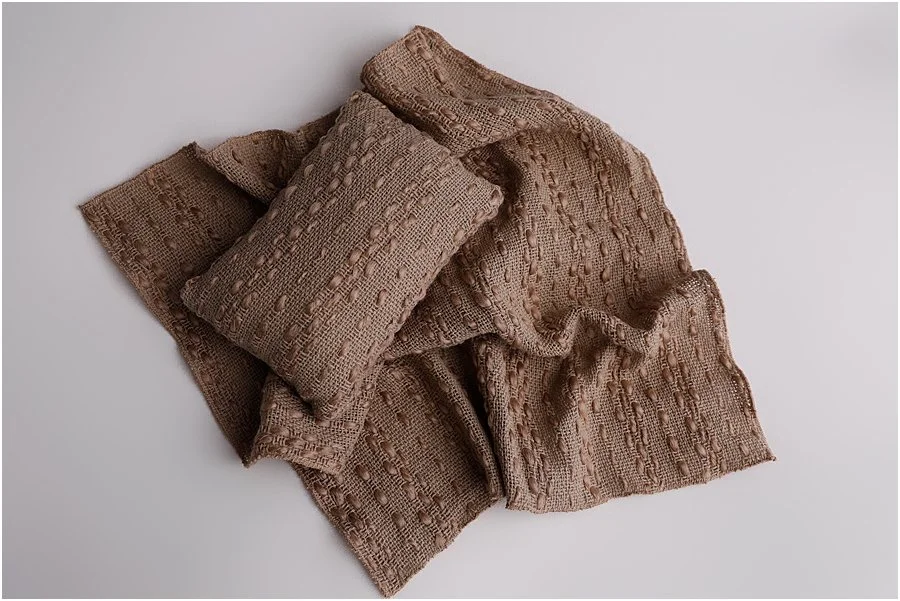 Warm Taupe Textured Pillow & Layer Set
