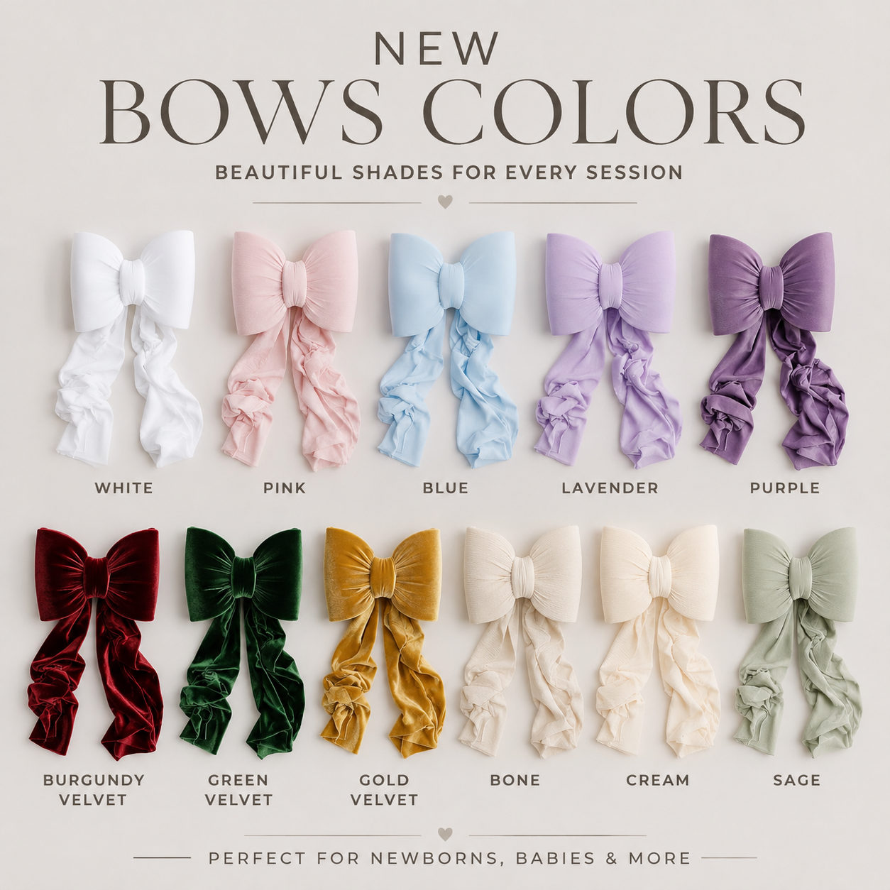 NEW! Oversized Newborn Bow Wrap – Perfect for Baby Photography