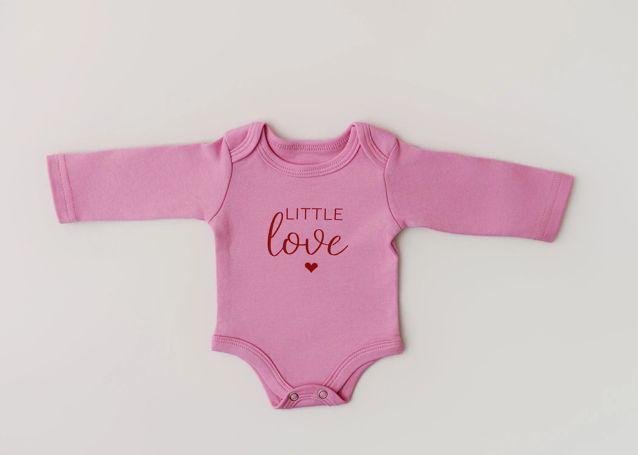 Little Love – Newborn Long-Sleeve Onesie (Bubblegum Pink) (Copy)