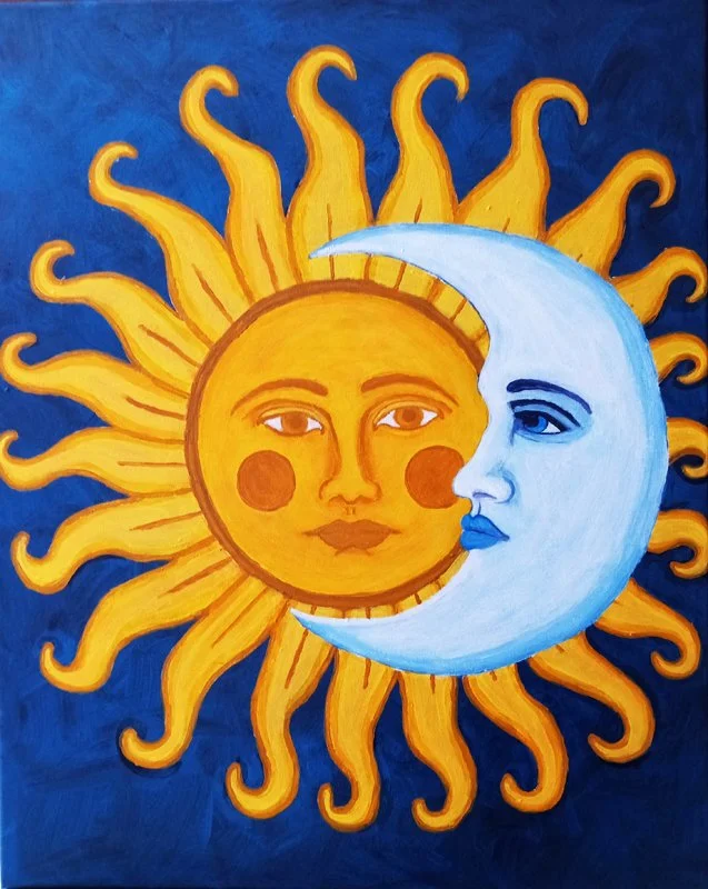 "Celestial Sun and Moon"