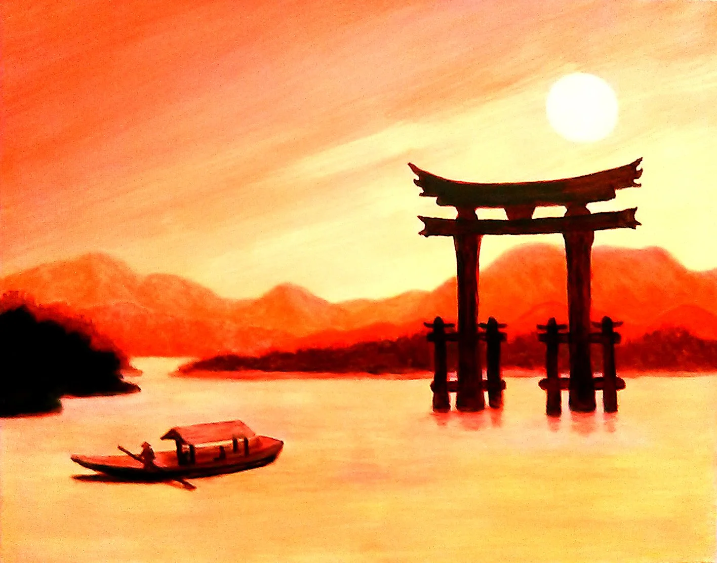 "Sunset Torii"