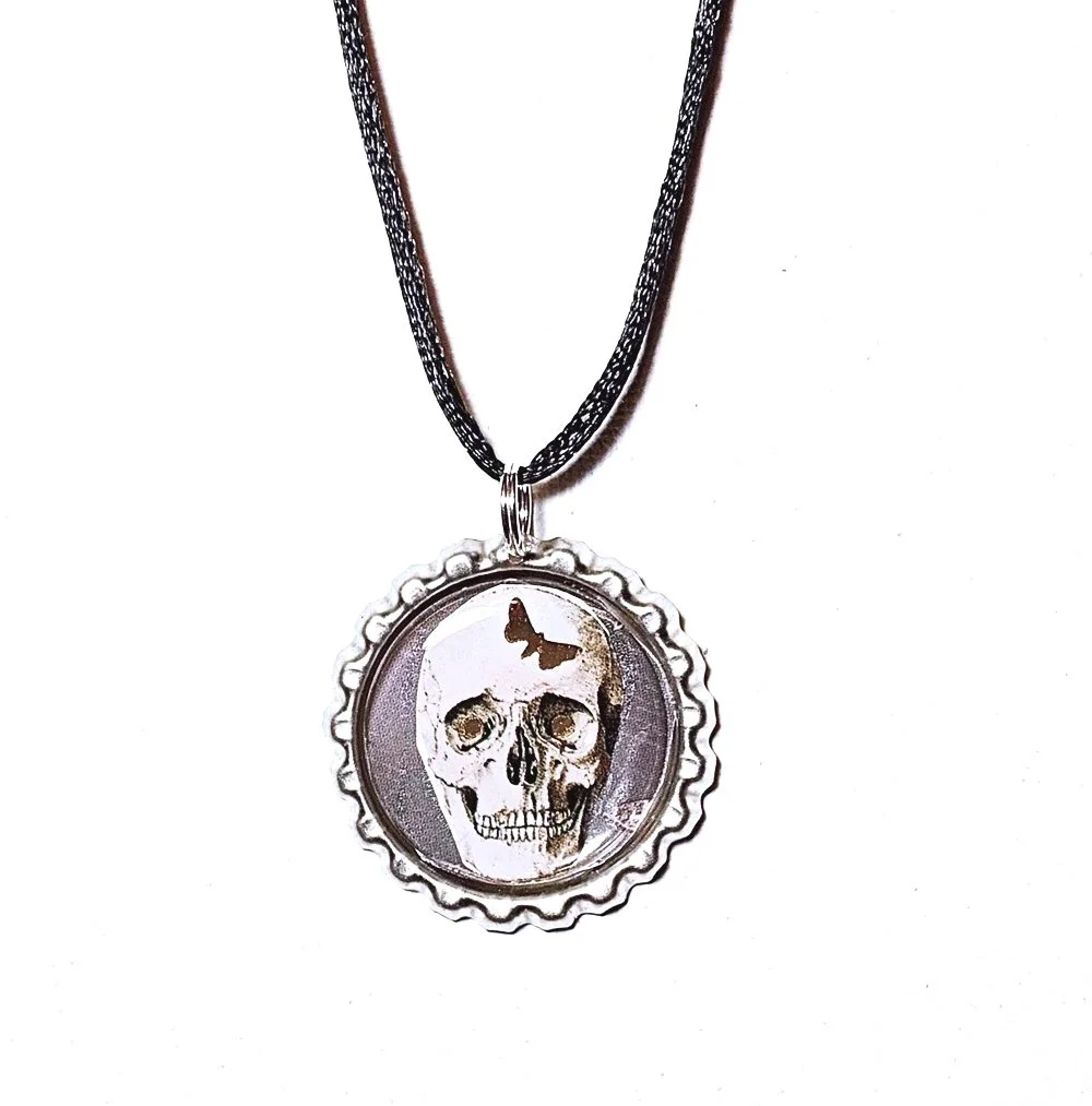 Goth Skull Pendant Necklace #4