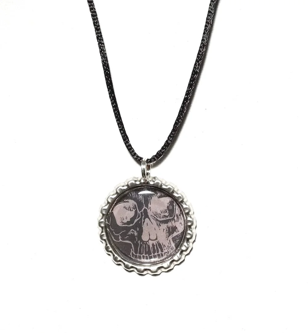 Goth Skull Pendant Necklace #7