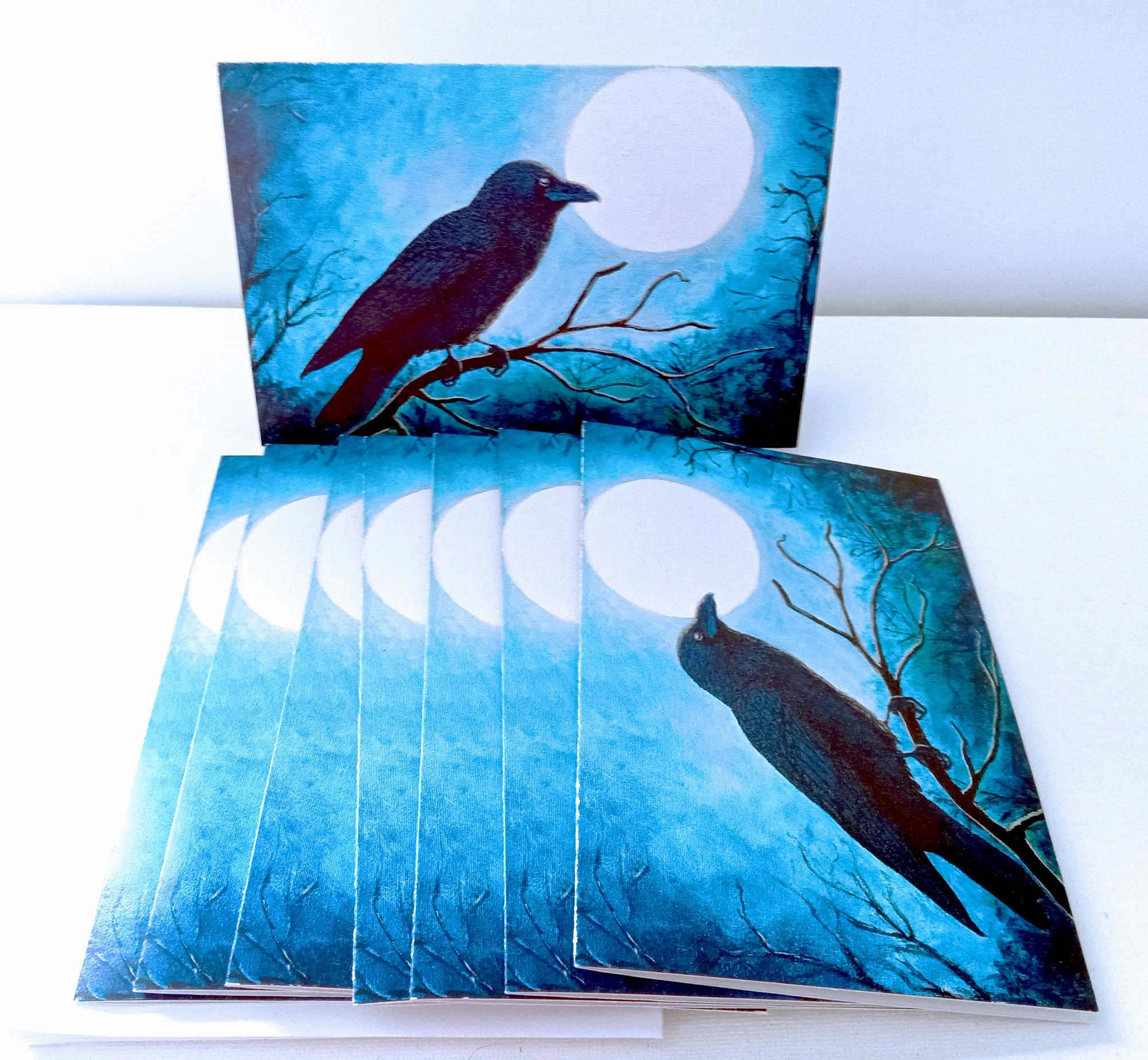 "Raven Moon" Blank Notecard Set (8)