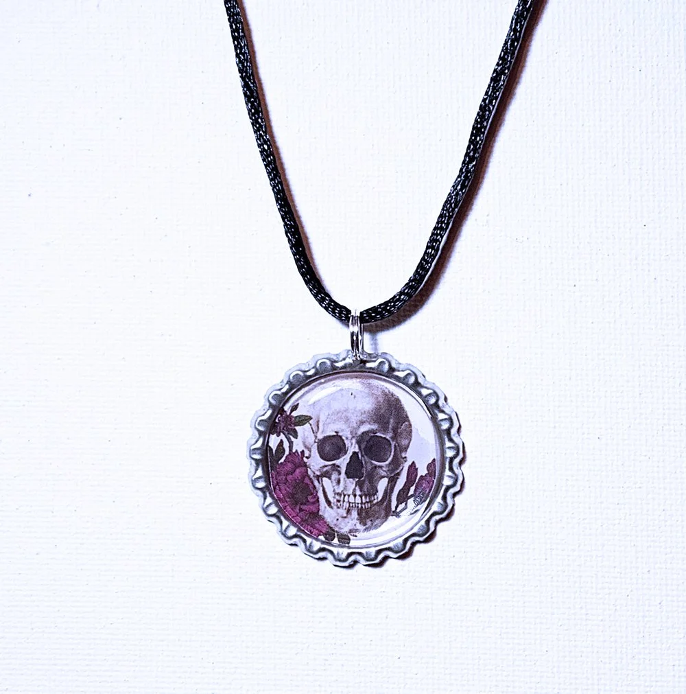 Goth Skull Pendant Necklace #5