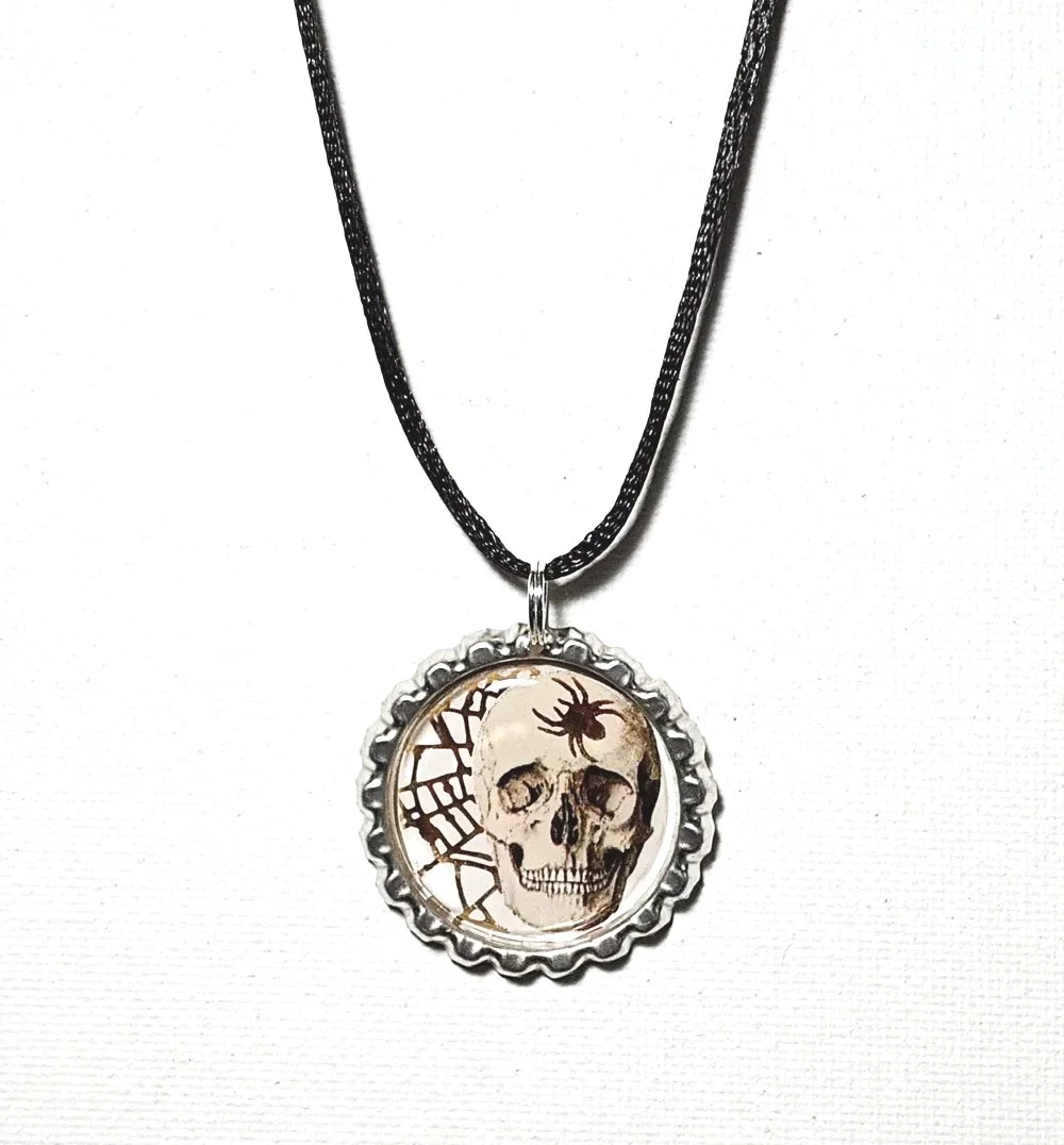 Goth Skull Pendant Necklace #6