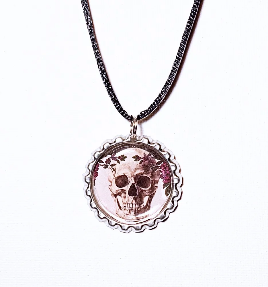Goth Skull Pendant Necklace #2