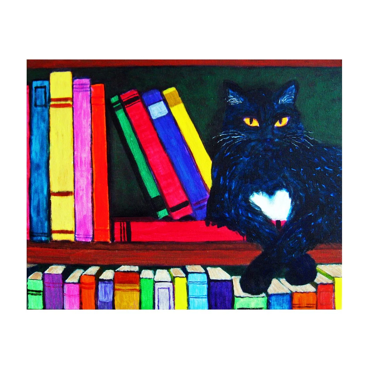 "Bookshelf Cat"