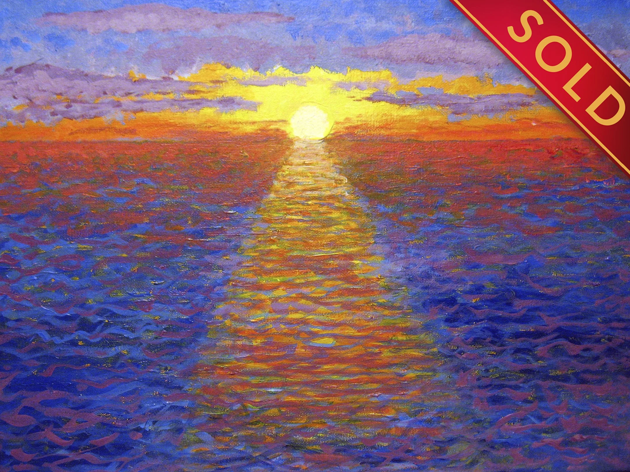 "Blazing Ocean Sunset"