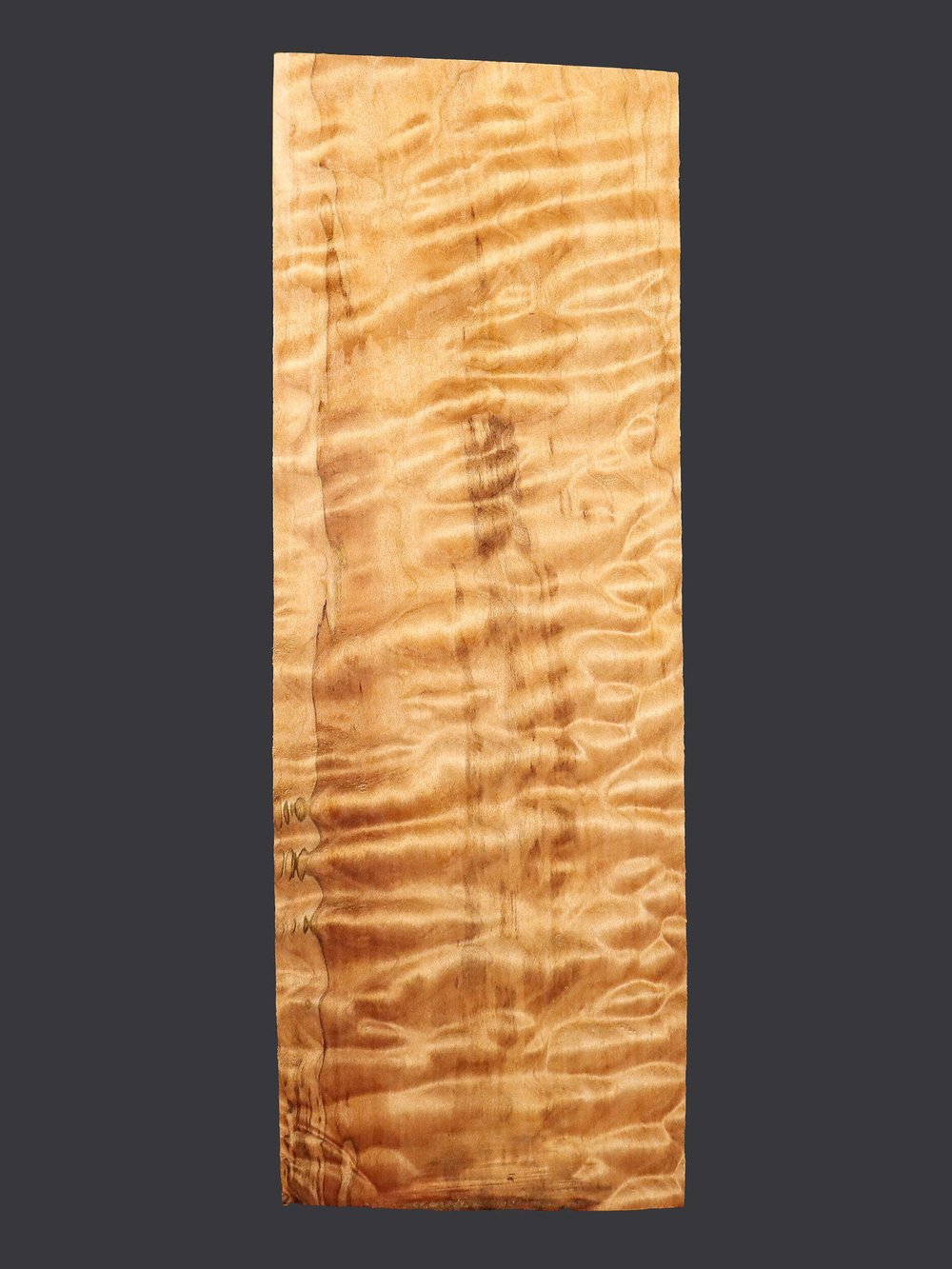 Dyed Quilted Maple Blank 5 1/4”L x 1 5/8”W x 7/8” thick