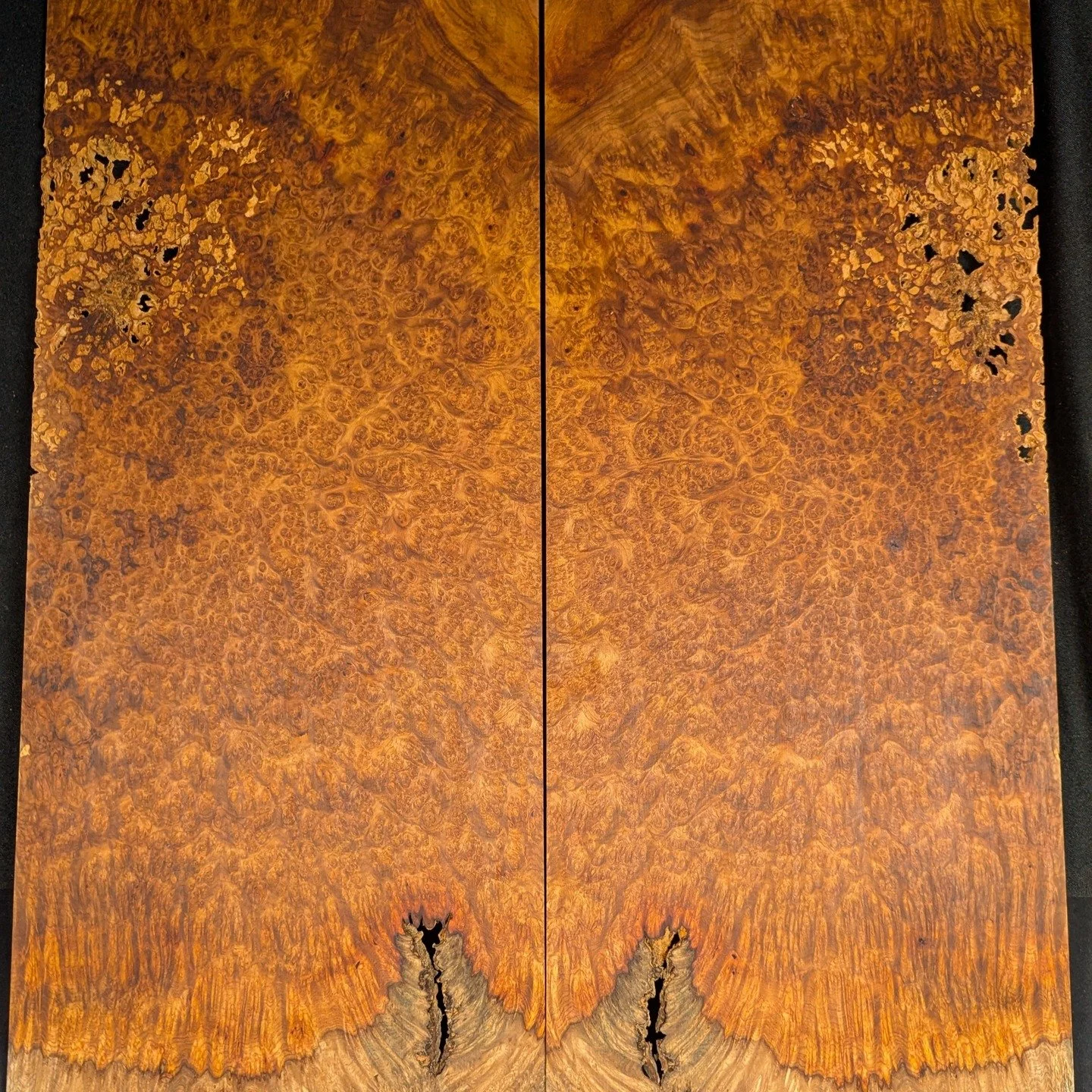 Rare exotic Amboyna top set. Limited supply on exotics. Much more maple, walnut, myrtle wood and more! visit our website if interested. 
www.uniquewoodsnw.com