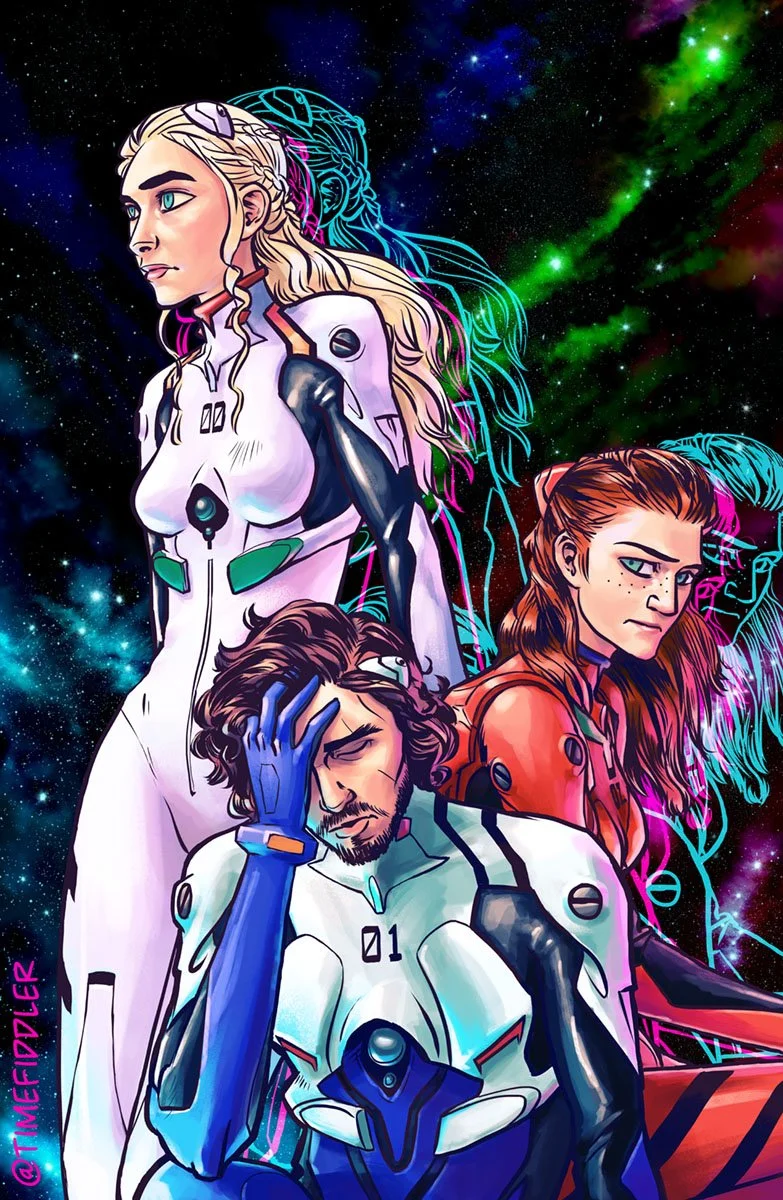Neon Genesis Evangelion x Game of Thrones fan art