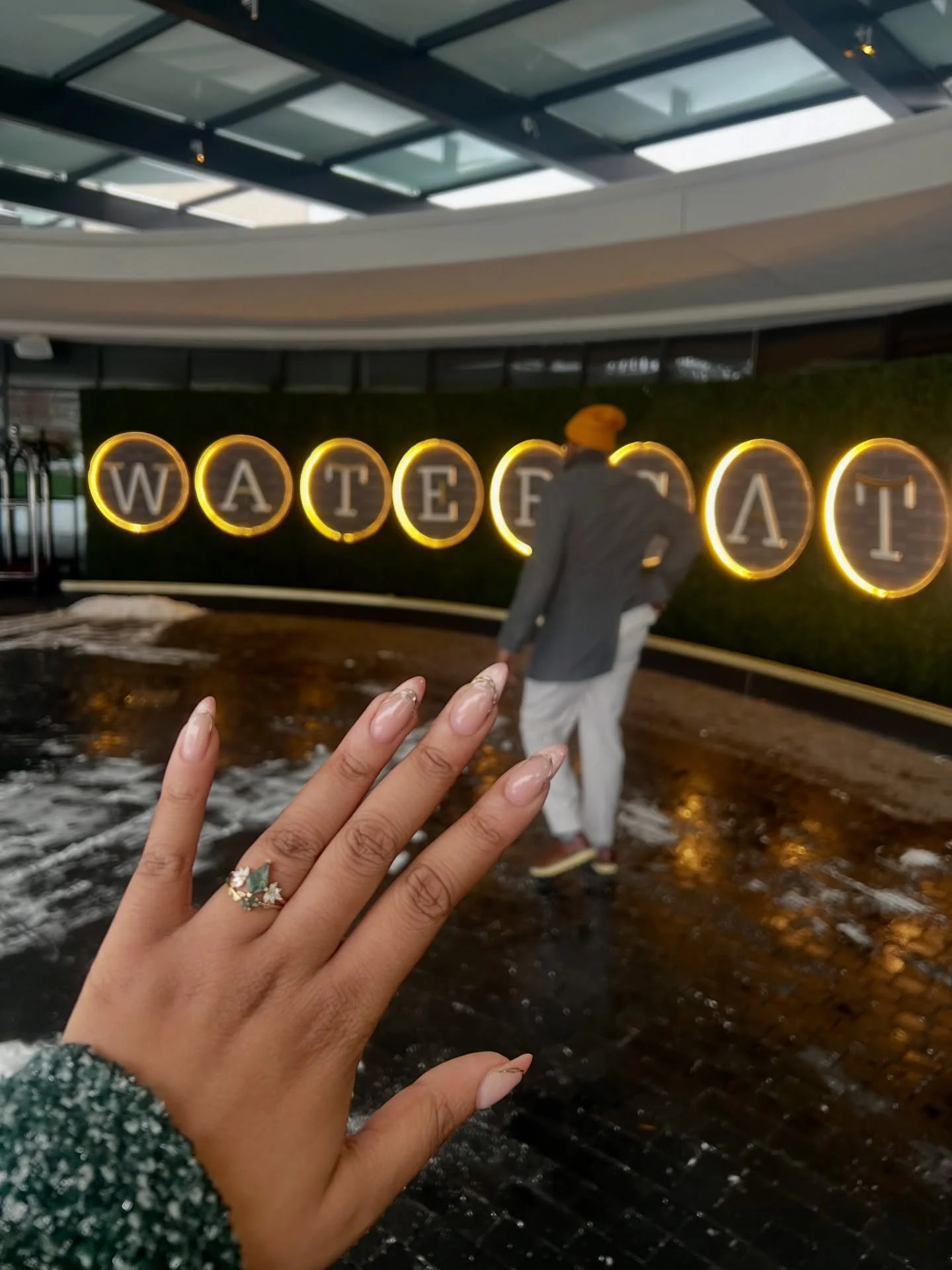 Yes, chef!!! I&rsquo;d love for you to be my husband. 🥹💚🫶🏾

We are just so, so happy. 

engagement, black love, snowstorm