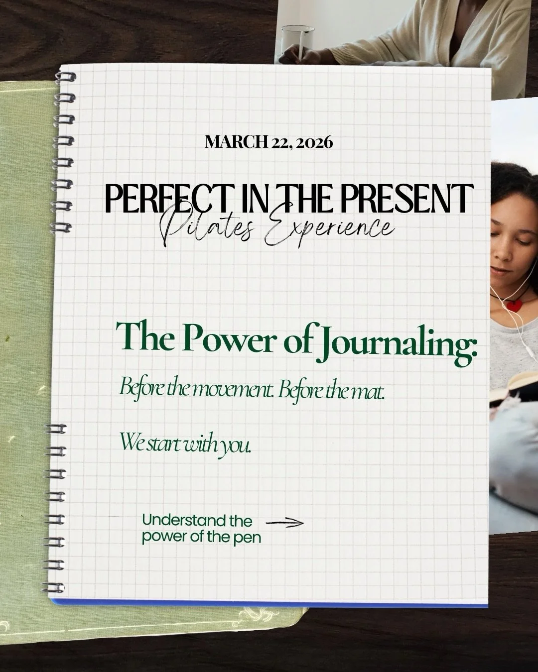 ✍🏾 Journaling in a room full of women who showed up for the same reason you did just hits different.

That&rsquo;s why the Perfect in the Present event opens with a short guided reflection designed to help you land in the present moment before anyth