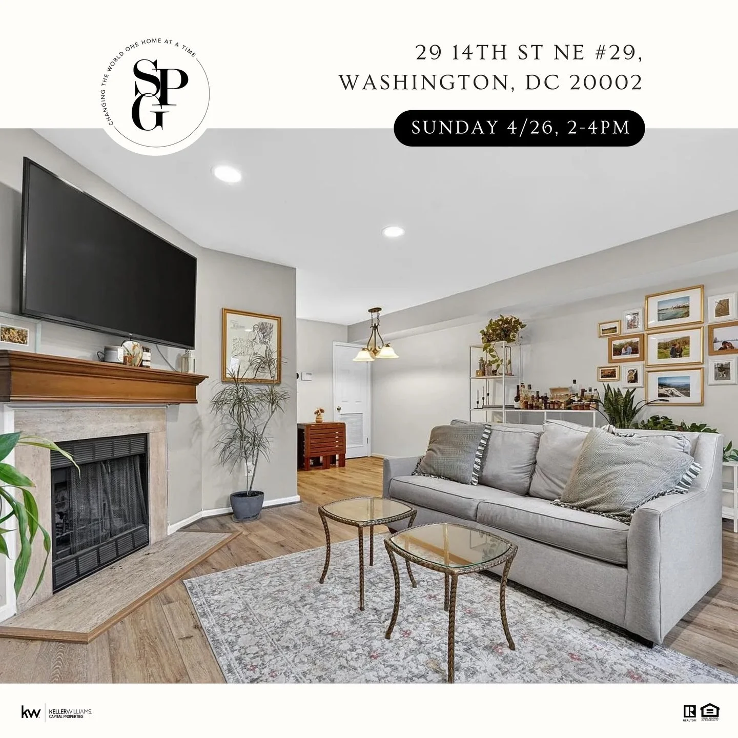 Come hang out with me this Sunday 🏡

Open House | 29 14th St NE #29, DC | $439,999 | Sun 4/26, 2&ndash;4pm

This 1-bedroom, 1-bath condo in the coveted Car Barn Condominiums is the one. Private entrance, private patio, covered parking, in-unit W/D, 