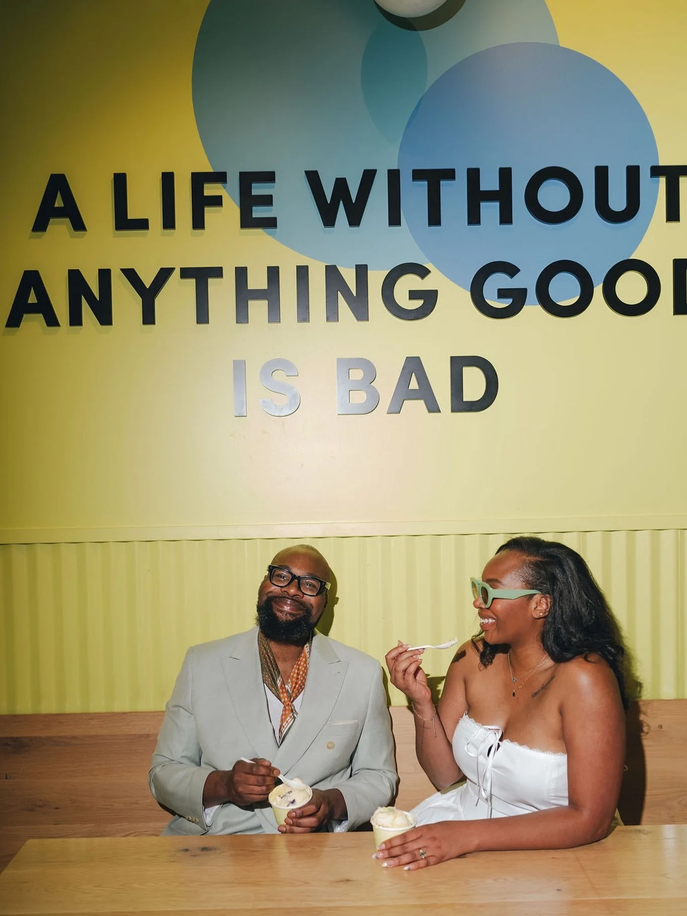 Sweet on you 🍦

thank you @vanleeuwenicecream for so many of our favorite flavors and a HUGE thank you to @tellatale.photography for capturing us in our true element. Can&rsquo;t wait to share more photos from our engagement shoot! 🫶🏾💚
