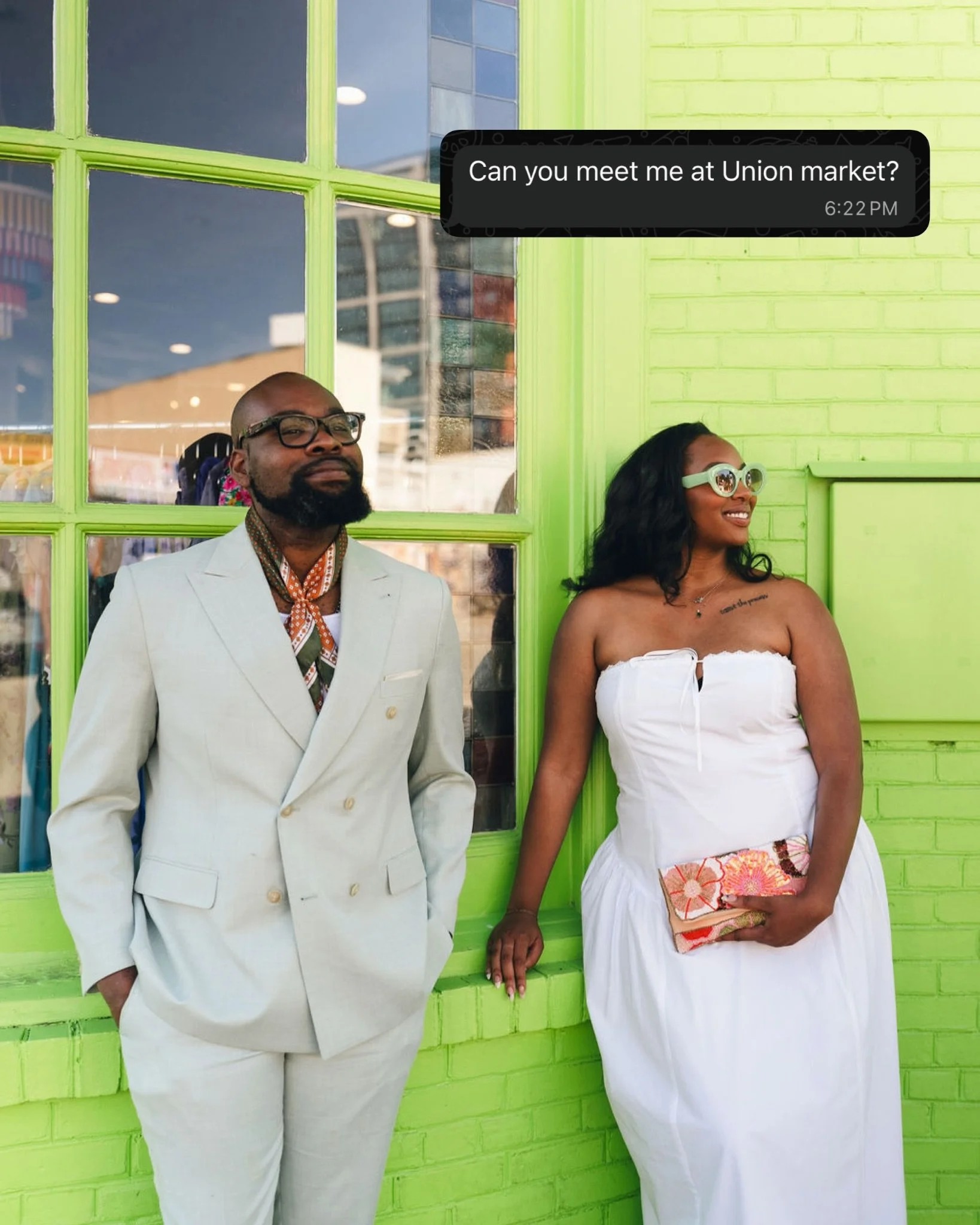any day of my week, my love 💚

📸: @tellatale.photography 

#unionmarket #engaged #blacklove