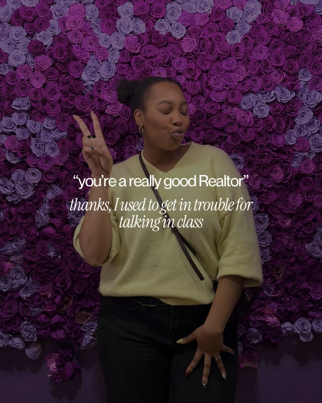 &ldquo;You&rsquo;re a really good Realtor.&rdquo;

Thanks! I became a Realtor because buying a home is one of the biggest decisions you&rsquo;ll ever make and you deserve someone in your corner who is going to protect and advocate for you in the proc