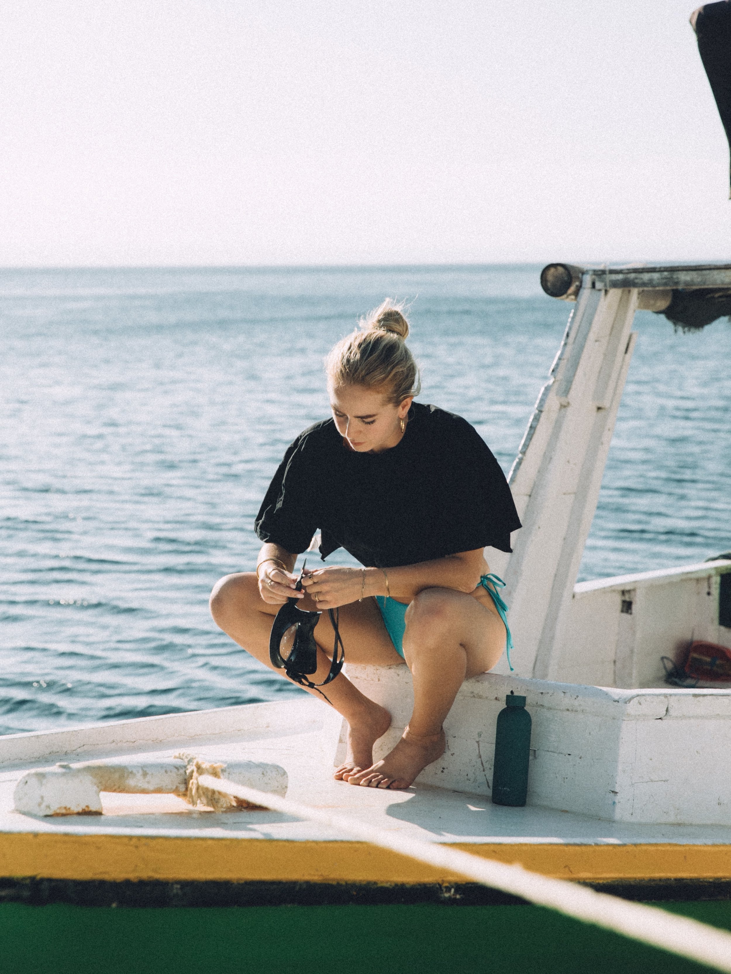 Repurposed shark fishing vessels &amp; the energy of hope they carry with them 🩵 no matter your experience level, join us on a day trip in Lombok Indonesia to support our crew ✨