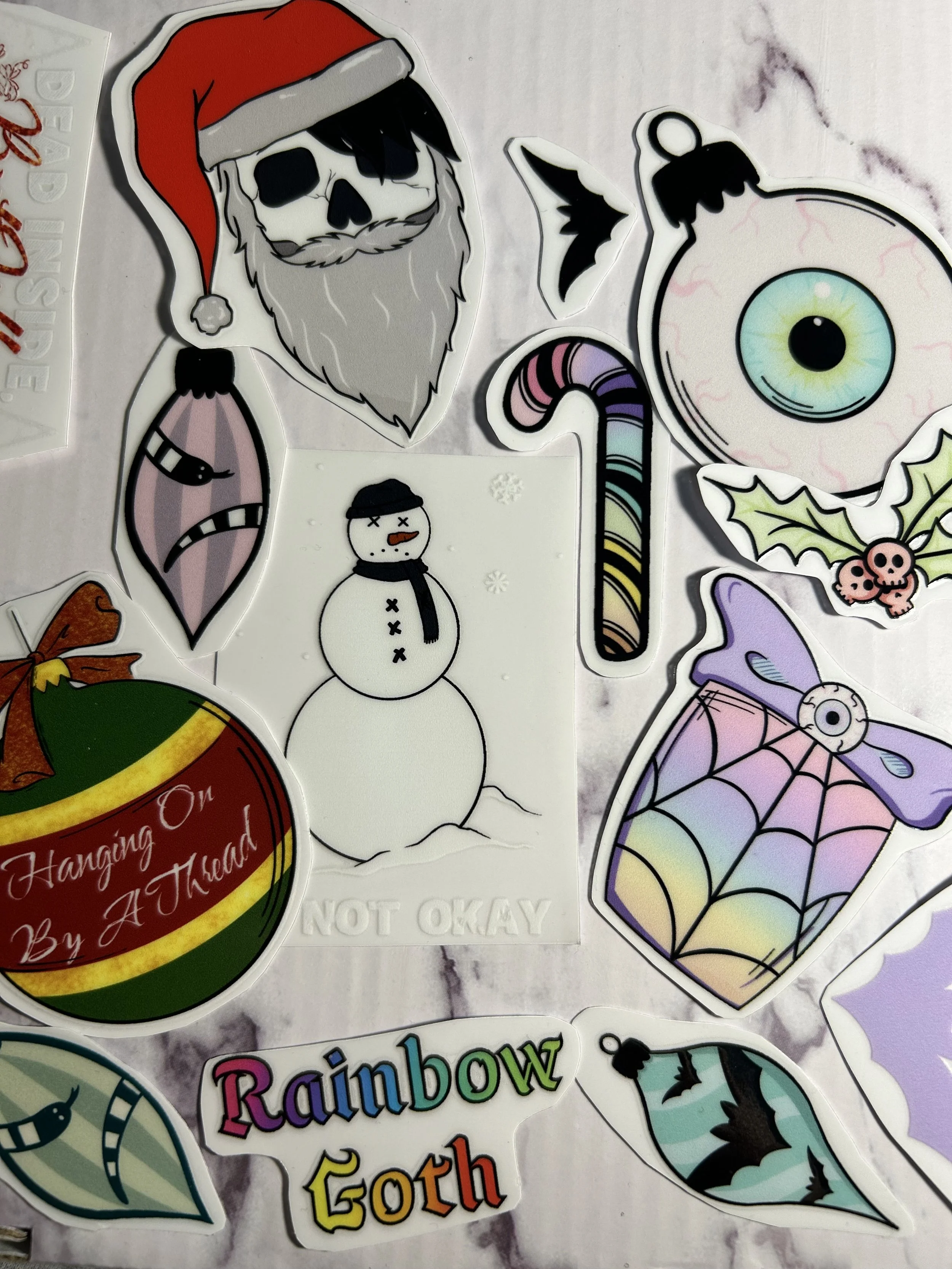 Merry Gothmas Christmas Stickers