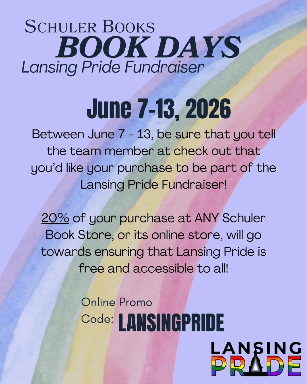 Schuler Books Book Days Fundraiser