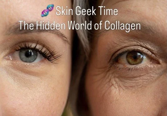 Skin Geek Time 🤓
Collagen is more complex and exciting than you might think!

When we talk about &ldquo;boosting collagen,&rdquo; it&rsquo;s easy to imagine there&rsquo;s just one type. In reality, your skin contains at least 16 different types, eac