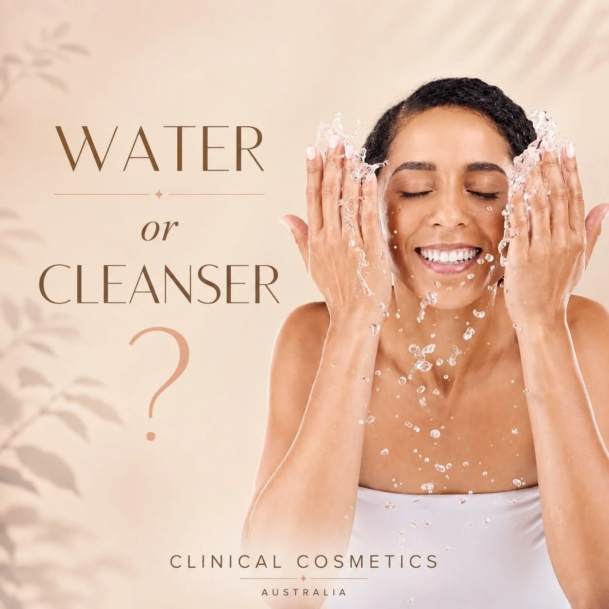 💧CLEANSER OR WATER?

One of our clients recently told us her doctor recommended using water only in the morning, which got us thinking&hellip;

Do we actually need to cleanse our face twice a day?

Here&rsquo;s what dermatologists generally recommen