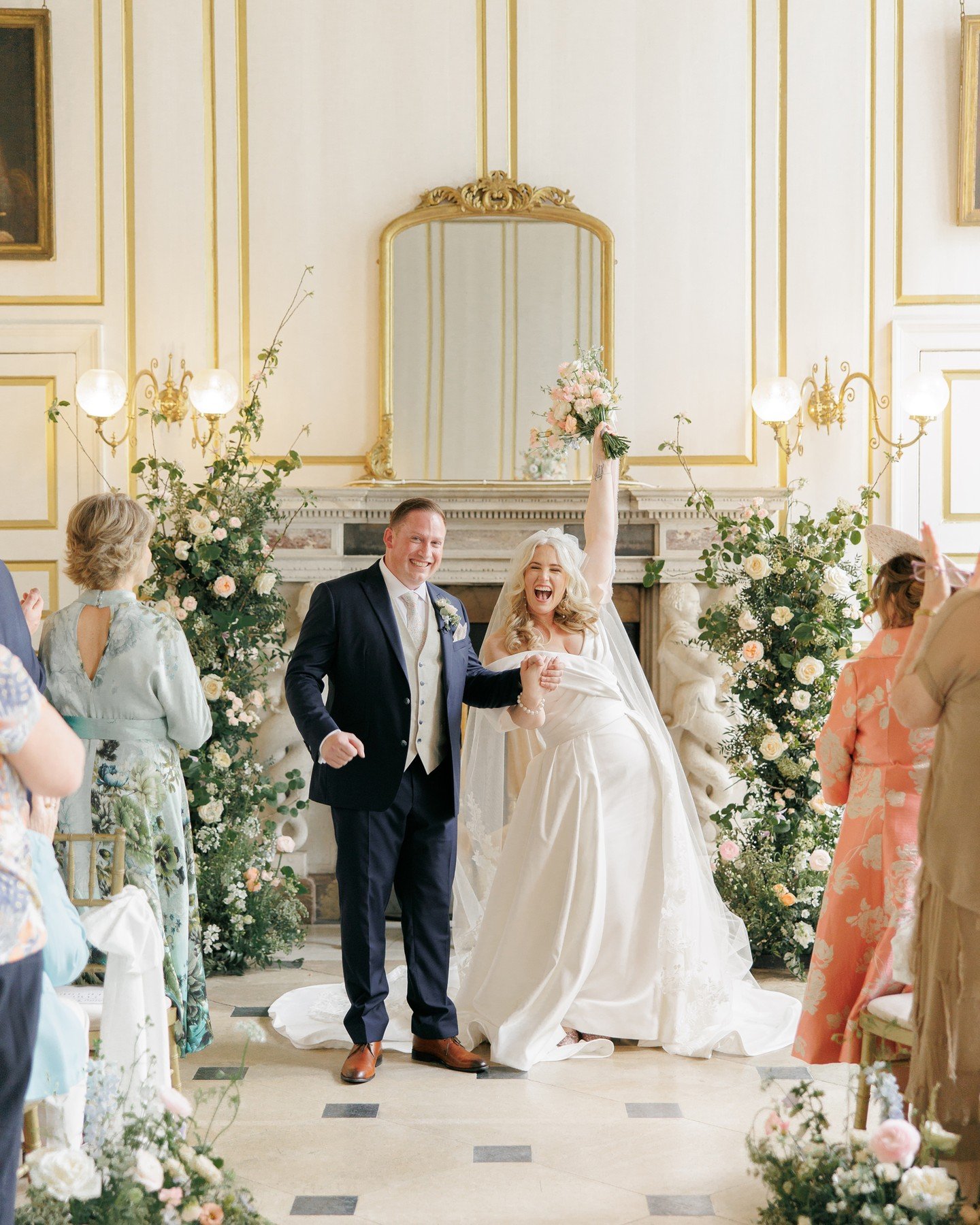 Our hearts are so full after Kia &amp; James's joyful wedding at Gosfield Hall! Kia is nothing short of a ray of sunshine, who laughed/squealed/smiled her way through the entire day, and James is a true gentleman - the perfect pair 🥰 Udon was the th