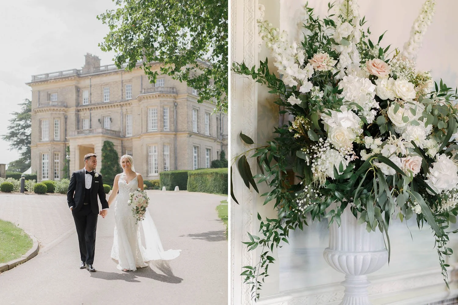 Wedding photos at Hedsor House and St Nicholas church. And pastel florals