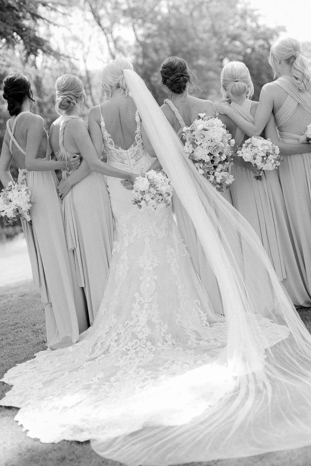 Bridesmaid group photo