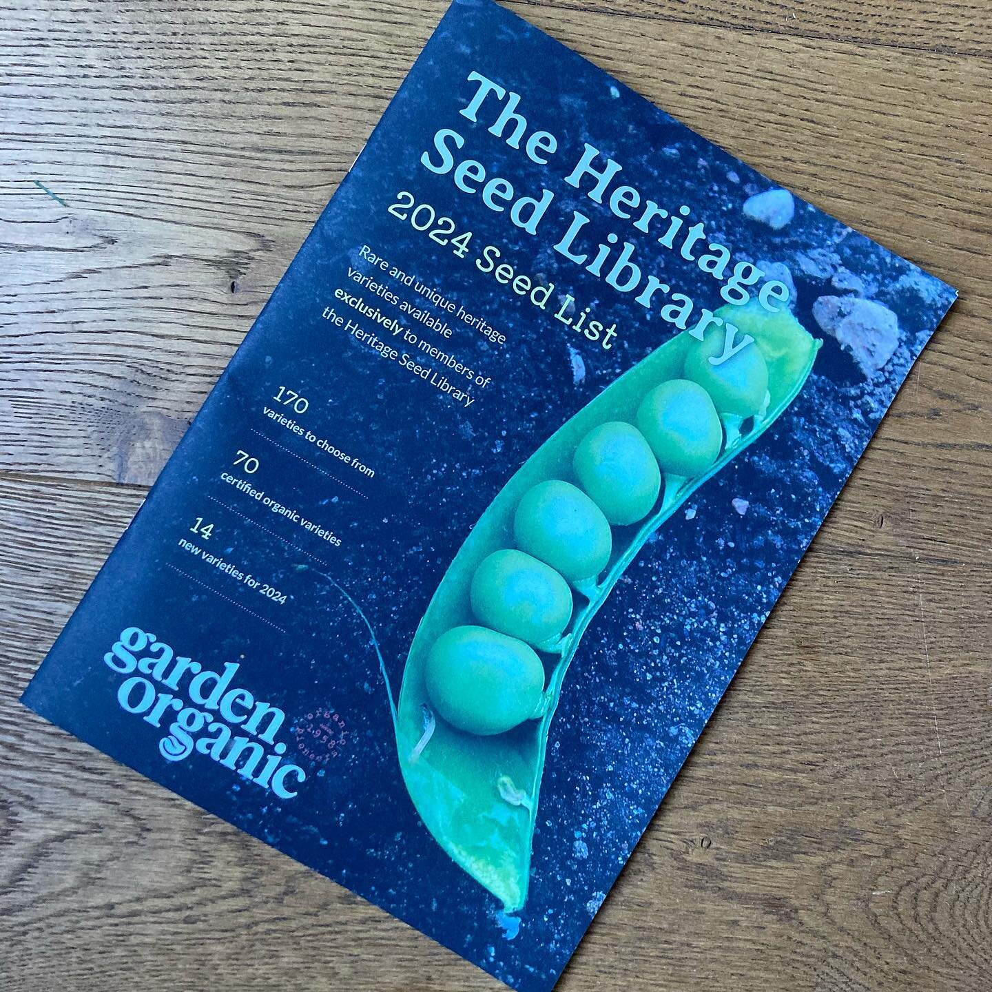 The @heritageseedlibrary seed list arrived in the post today&hellip; if anyone needs me, I&rsquo;ll be sat with a coffee, choosing seeds and dreaming of next year&rsquo;s garden 😀

#growfromseed #heirloomseeds #kitchengardens #seedlibrary #heritages