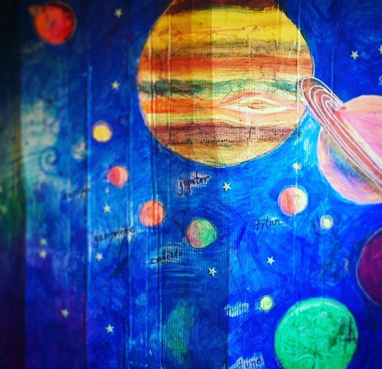 Oil Pastel Solar Systems (5th)