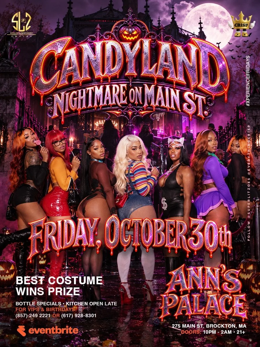 Official "CANDYLAND: NIGHTMARE ON MAIN ST" Flyer Design 
October 30th, 2026 &bull; 10PM - 2AM
For VIPS &amp; BDAYS 🔗🎟️🥂 @everythingcrisp @superlitzoes 
&bull;
&bull; 
#candyland #halloween #nightmareonmainstreet #graphicdesign #everythin