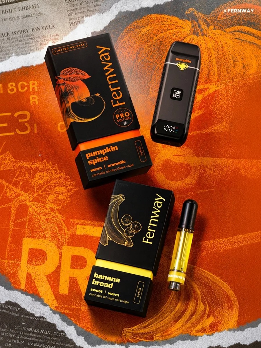 🍂 FALL FLAVORS JUST HIT THE SCREEN

New in-store ad designed by @artboycaliagency for @fernway &mdash; bringing Pumpkin Spice 🎃 vs. Banana Bread 🍌 to life for the fall season.

Now featured + available at @bostonfirebrand 🔥
Please Consume Respons